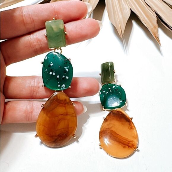 Crystal drop earrings N426 - Picture 5 of 5